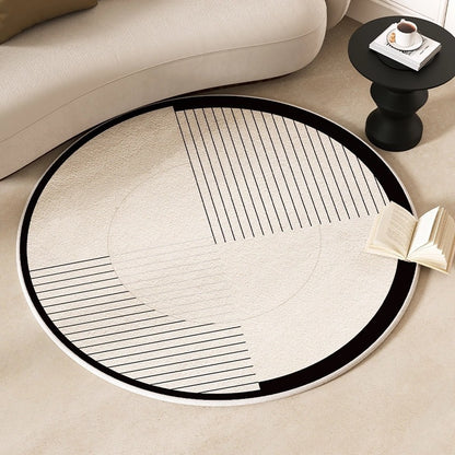 Cashmere-like Round Carpet Decoration Entrance Carpet