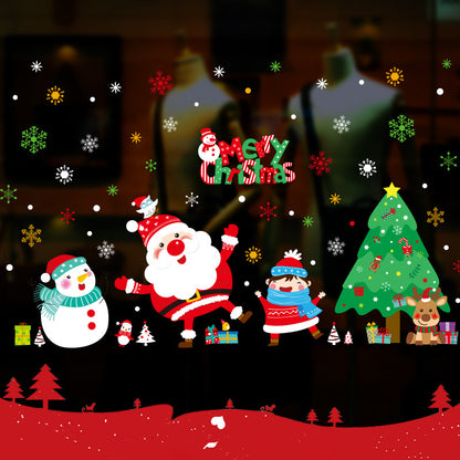 Festive Christmas Ornament Window Stickers