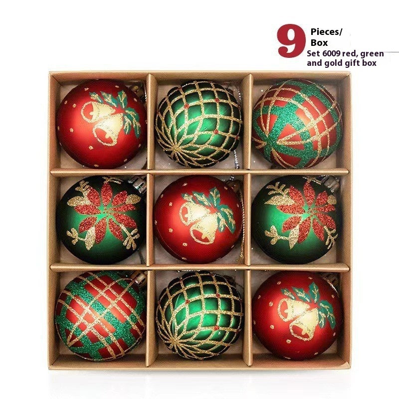 Holiday Hand-Drawn Christmas Ball Decorations