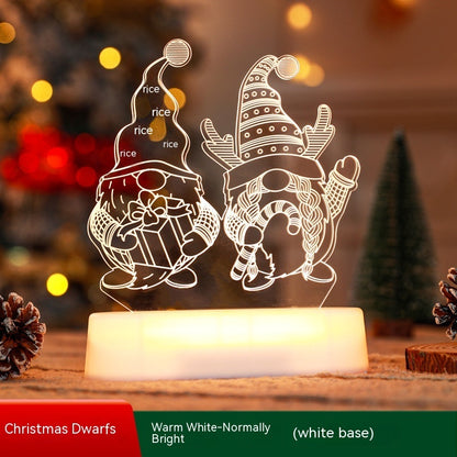 3D Acrylic LED Christmas Night Lamp