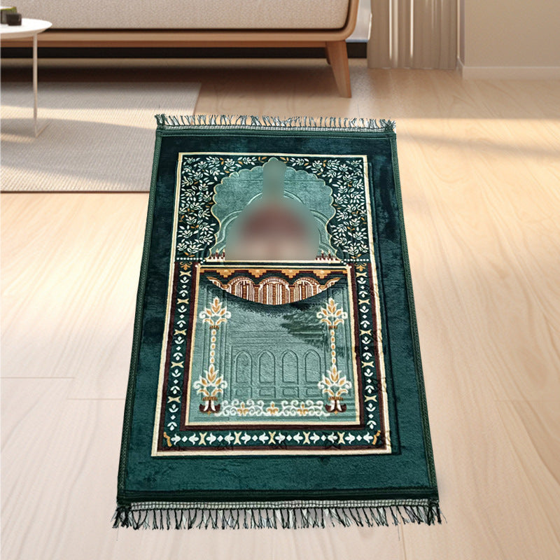 Comfortable Thick Qibla Mat for Prayers