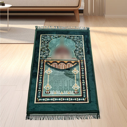 Comfortable Thick Qibla Mat for Prayers