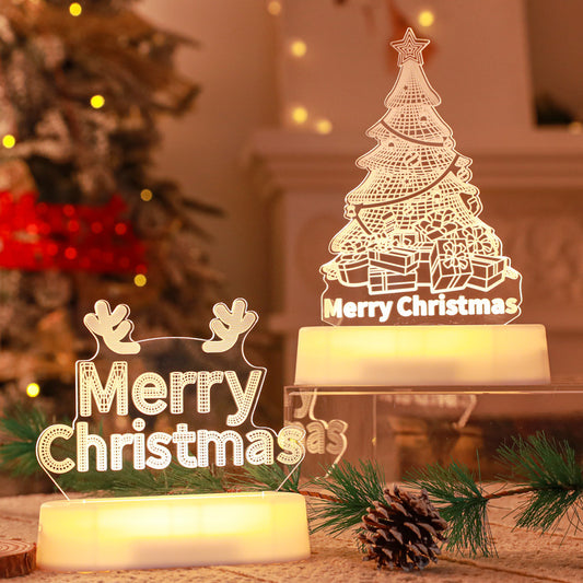3D Acrylic LED Christmas Night Lamp