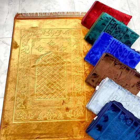 Soft Embossed Prayer Rug Solid Color
