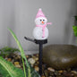 Outdoor Solar LED Snowman Garden Lamp