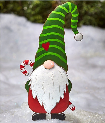 Christmas Standing Old Man Metal Decoration