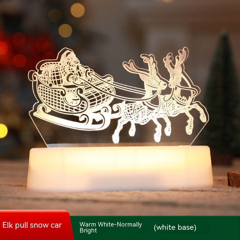 3D Acrylic LED Christmas Night Lamp
