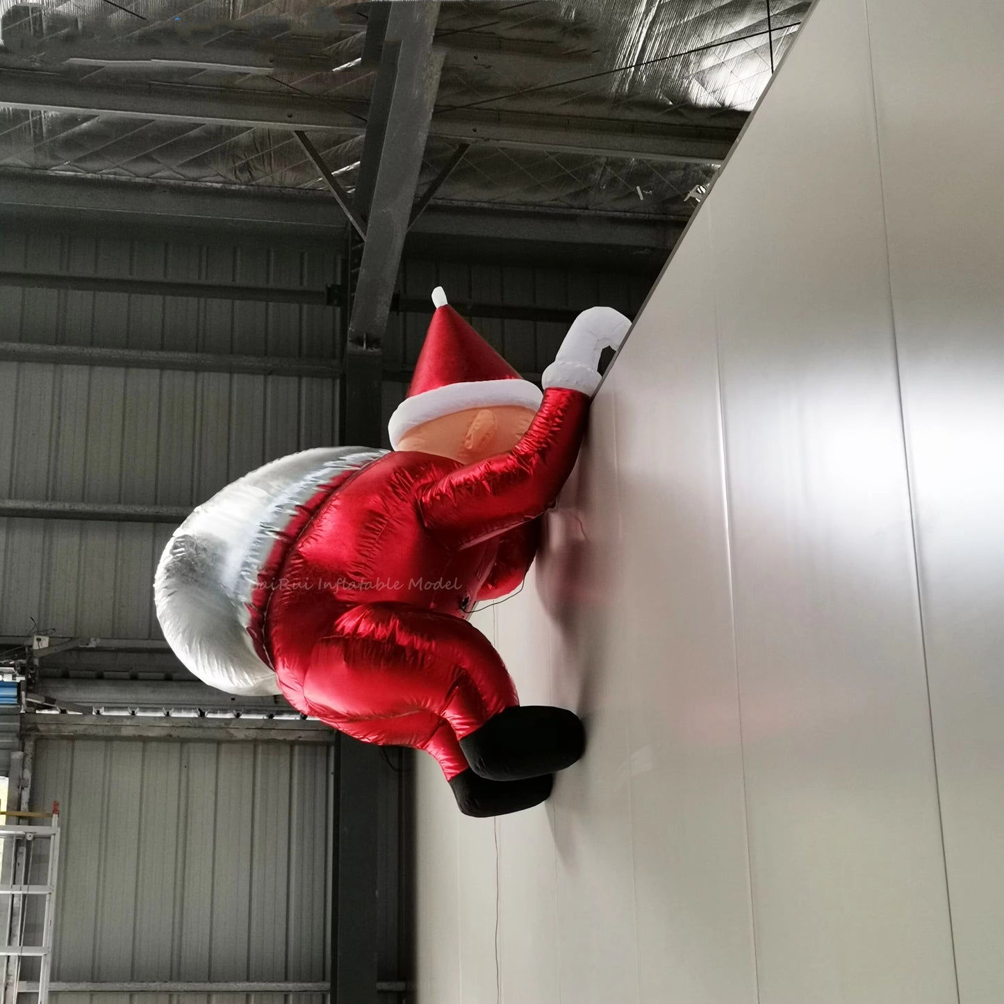 Christmas Inflatable Climbing Wall Santa Decoration
