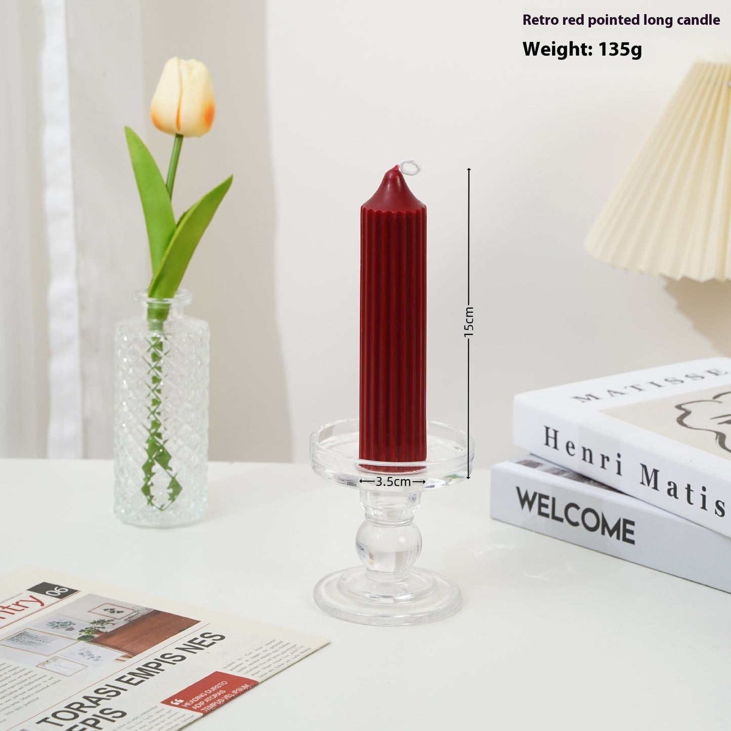 Wine Red Christmas Scented Candle