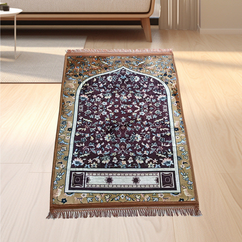 Comfortable Thick Qibla Mat for Prayers