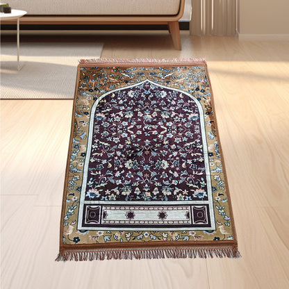 Comfortable Thick Qibla Mat for Prayers