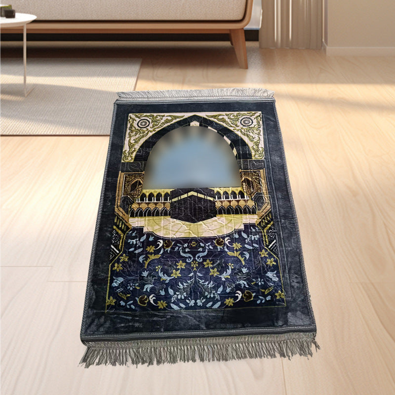 Comfortable Thick Qibla Mat for Prayers