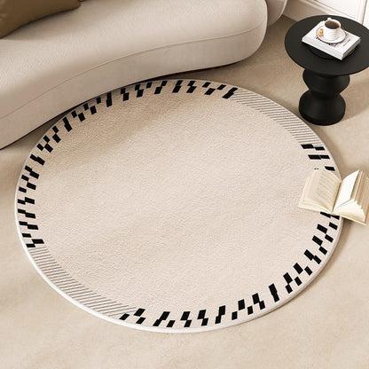 Cashmere-like Round Carpet Decoration Entrance Carpet