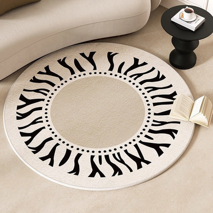 Cashmere-like Round Carpet Decoration Entrance Carpet