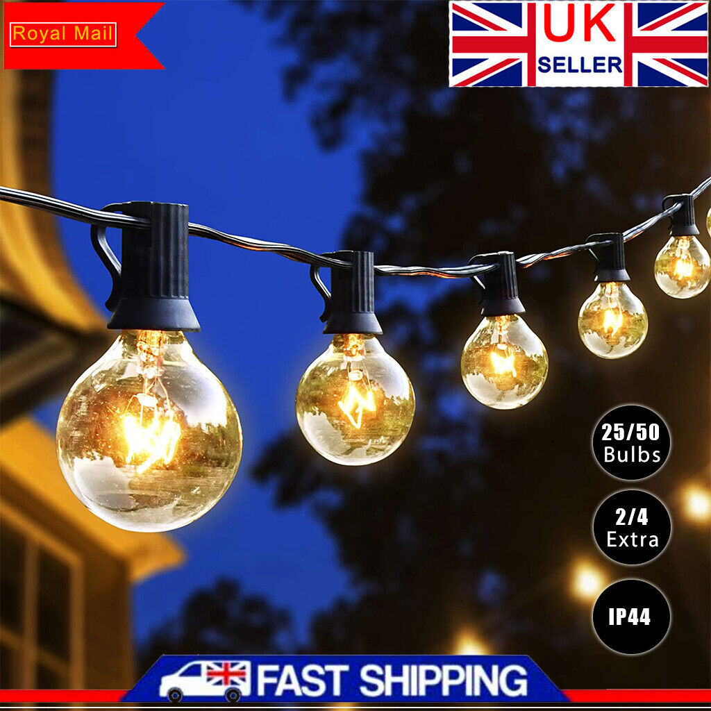 Outdoor Fairy Lights with G40 Bulbs