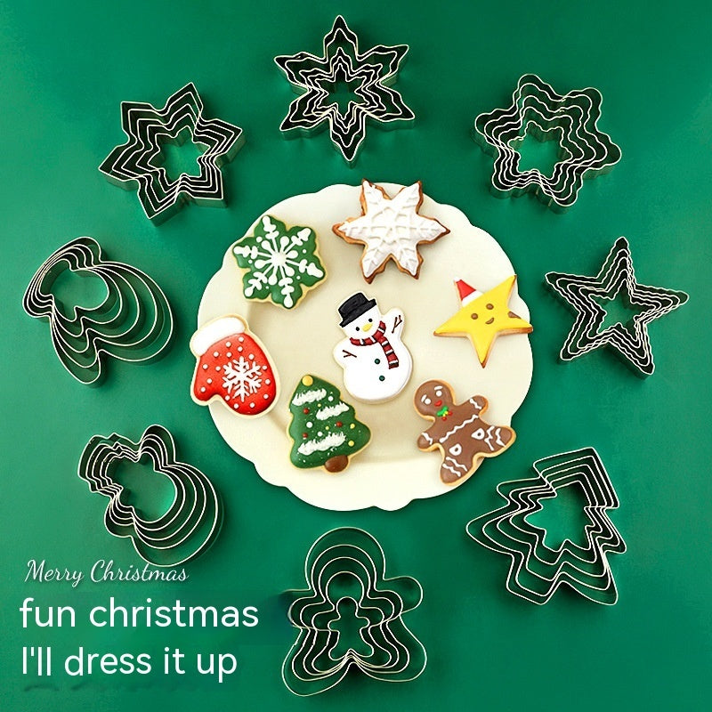 Christmas Biscuit Cake Fondant Mold