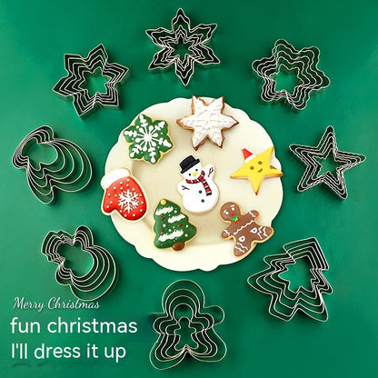 Christmas Biscuit Cake Fondant Mold