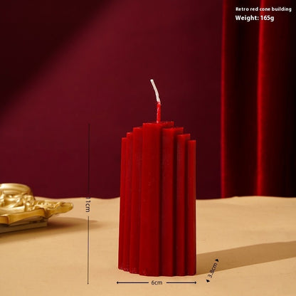 Wine Red Christmas Scented Candle