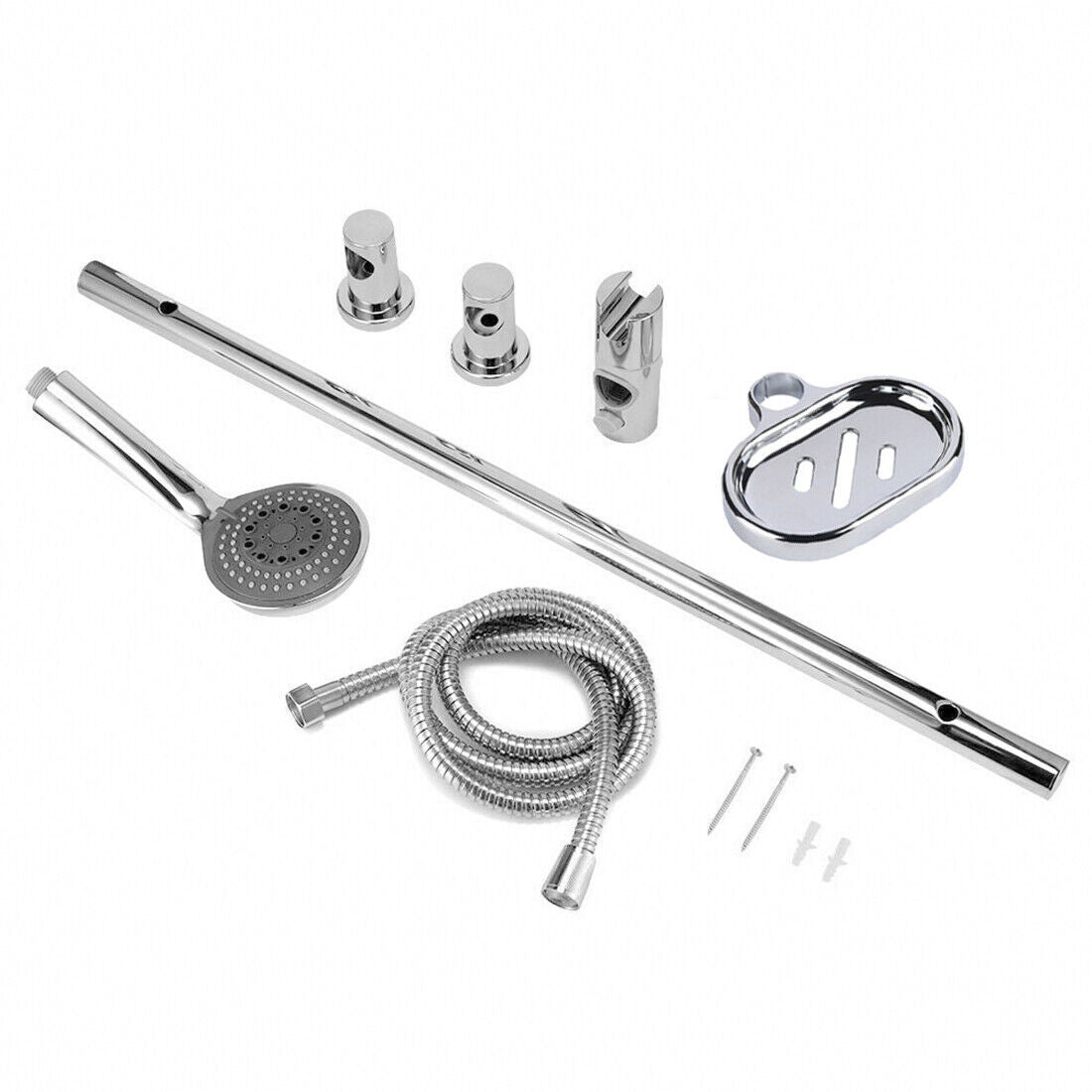Stainless Steel Slider Rail Shower Riser Kit