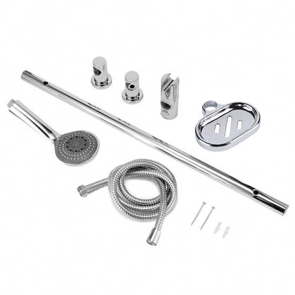 Stainless Steel Slider Rail Shower Riser Kit