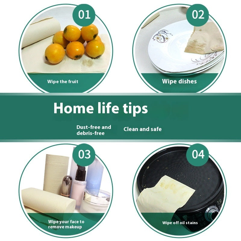 64 Rolls Natural Color Toilet Paper Household Pack