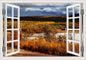 Peel-and-Stick 3D Window Wall Mural
