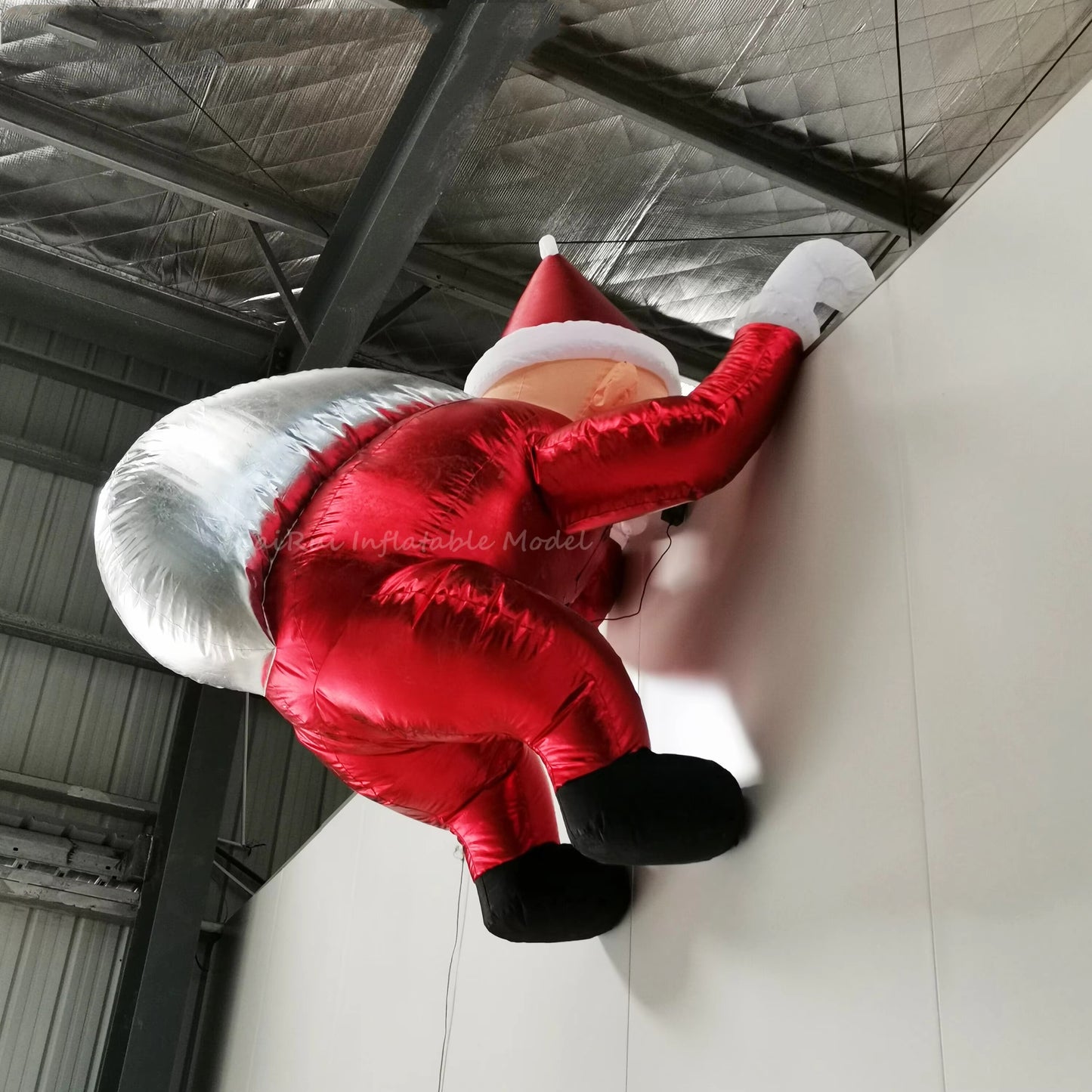 Christmas Inflatable Climbing Wall Santa Decoration