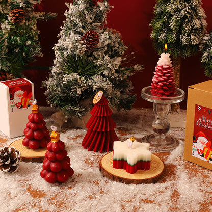 Wine Red Christmas Scented Candle