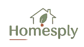 homesply logo with leaf 